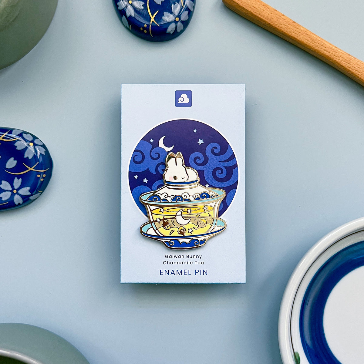 Gaiwan Bunny Enamel Pin Gaiwan Bunny Enamel Pin