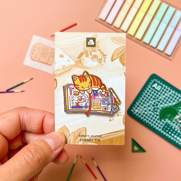 Kitten's Journal Enamel Pin Kitten's Journal Enamel Pin