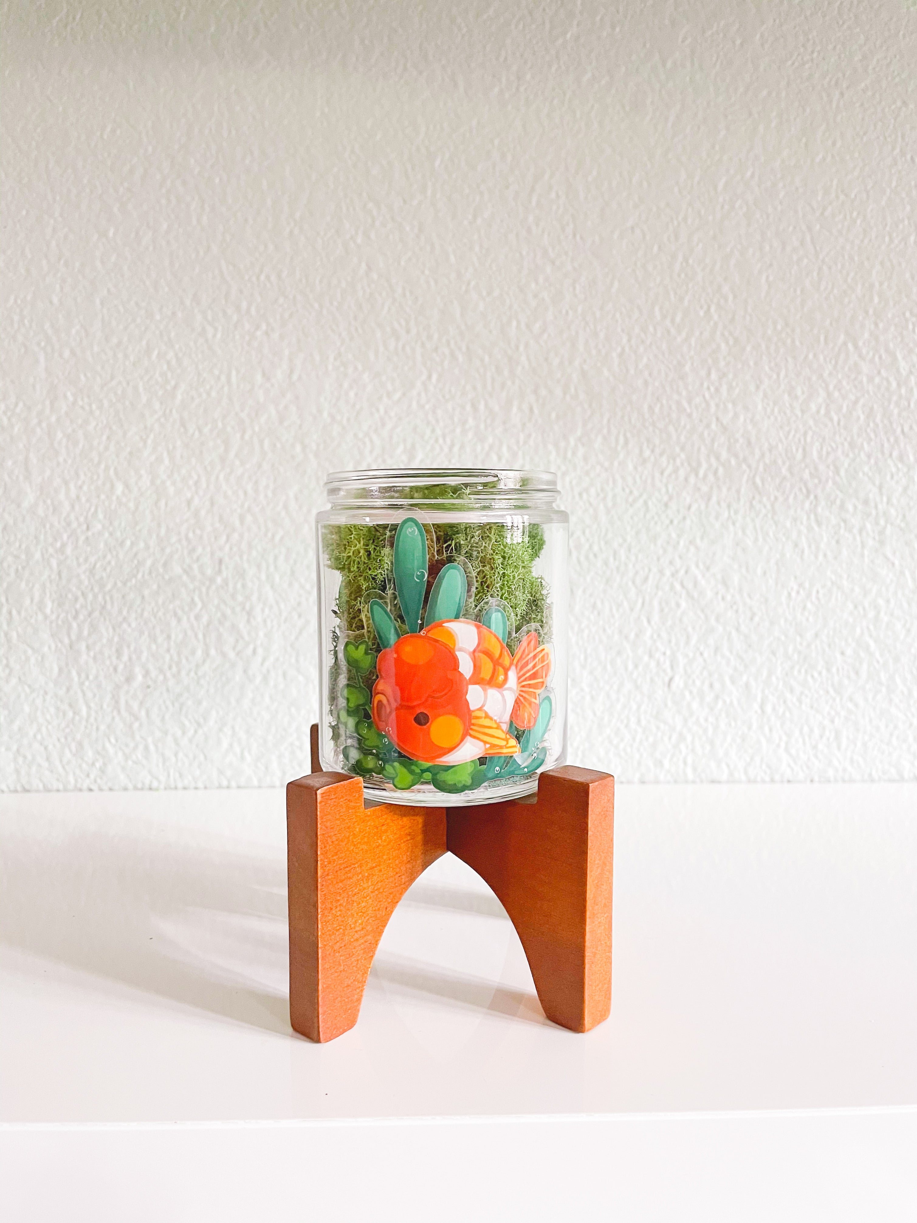 Vinyl Sticker (Transparent) Fancy Goldfish - Golden Ranchu – thousandskies