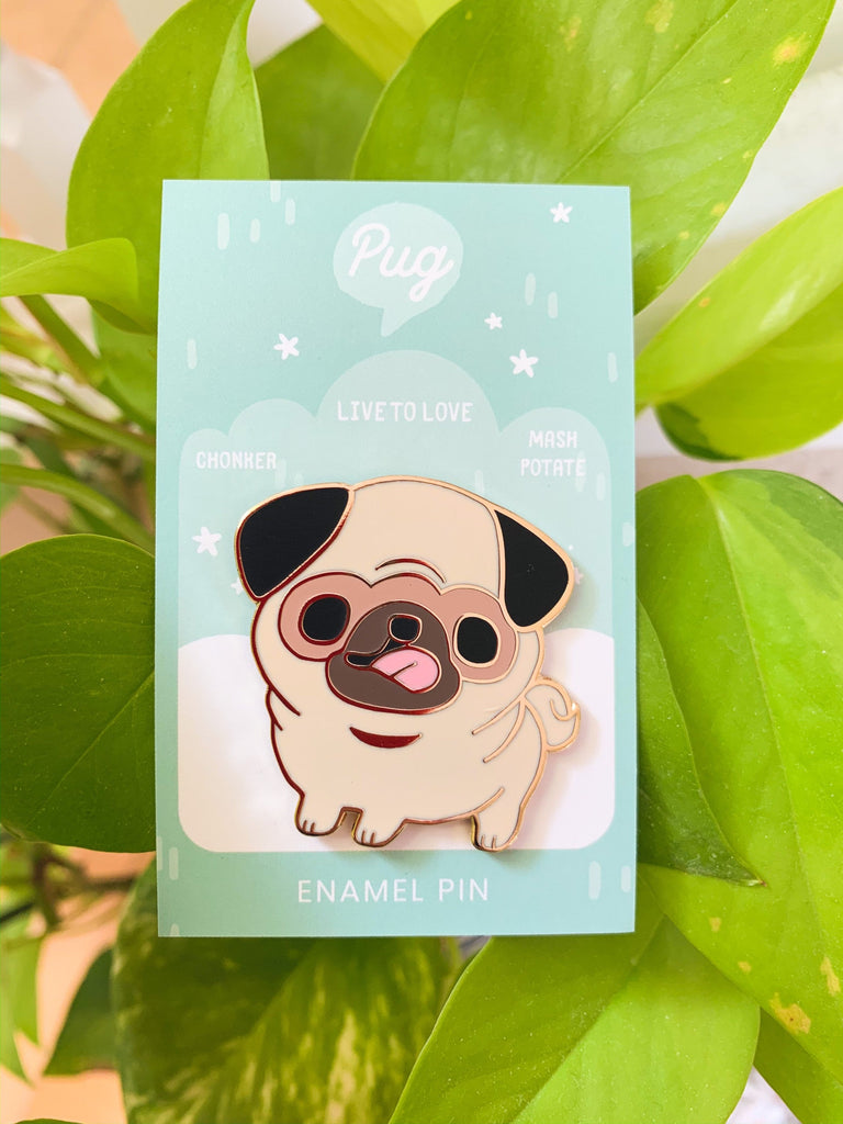 Pug Pin Enamel Pin - Pug Pin – thousandskies