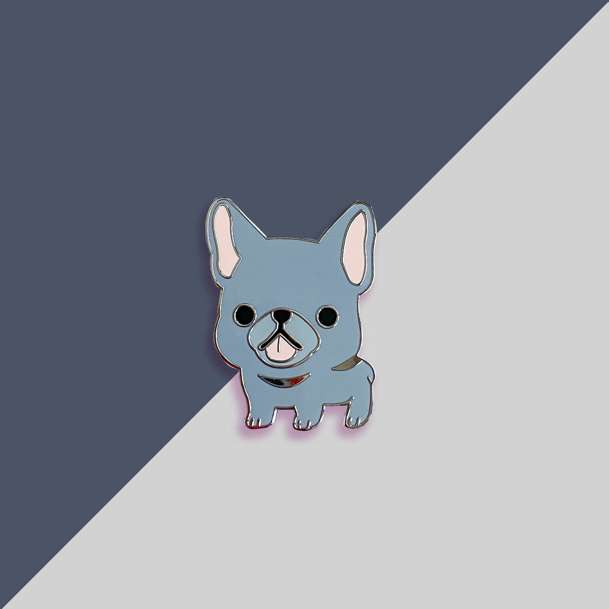 Enamel Pin - French Bulldog Pin (Blue Gray Frenchie) – thousandskies